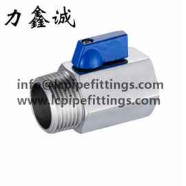 A mini válvula de aço inoxidável fêmea e o homem 1000WOG/PSI PN63 rosquearam NPT/BSP/BSPT SS304/SS316 1/2” 3/4&quot; 1&quot; 11/4” 1 polegada