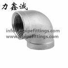 Stainless steel 90 degree elbow FF 90LB ASME/DIN/ISO/JIS SS304 SS316 150# npt/bsp/bspt screw 1/2"/1"/11/2", 1inch Size