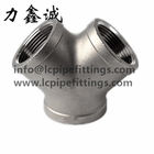 Stainless steel Y Type Tee(YTB) three way connect Casting fittings,150lbs pressure npt thread 11/2"