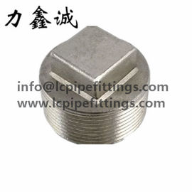 Cabeça (QUADRADA) quadrada de aço inoxidável SS304/SS316 ASME 1/2” 150#/150LB BSP/NPT da tomada da tomada