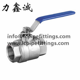 Peso leve de aço inoxidável da válvula de bola do PC 2 e válvula completa de moldação SS304/SS316 3/4&quot; do porto 1000WOG/PSI/PN63 bsp/npt