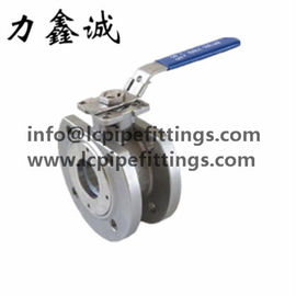 A bolacha 1PC de aço inoxidável flangeou válvula de bola (RUÍDO) 1.4408/1.4308 válvula de bola padrão da flange do RUÍDO de PN16 DN25/DN50