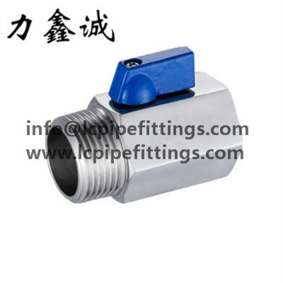 A mini válvula de aço inoxidável fêmea e o homem 1000WOG/PSI PN63 rosquearam NPT/BSP/BSPT SS304/SS316 1/2” 3/4&quot; 1&quot; 11/4” 1 polegada