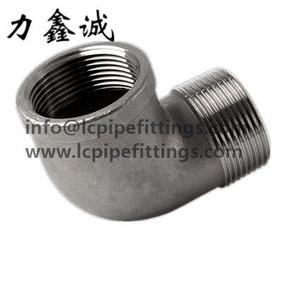 Cotovelo de aço inoxidável SLB ASME/DIN/ISO/JIS SS304 SS316 150# npt da rua/” linha 1/2 de bsp/bspt/1&quot;/11/2”, tamanho 1inch