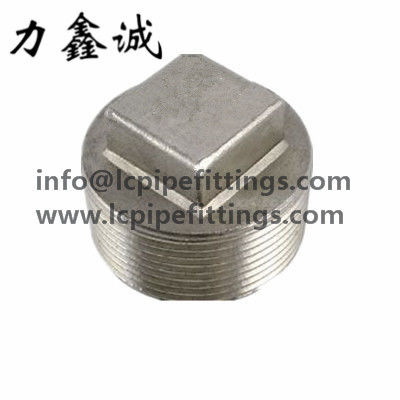 Cabeça (QUADRADA) quadrada de aço inoxidável SS304/SS316 ASME 1/2” 150#/150LB BSP/NPT da tomada da tomada