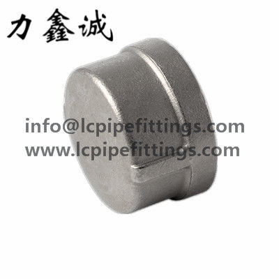 Tampão redondo de aço inoxidável (CB) SS304/SS316 150# 1/4&quot; - 3/8&quot; - 1&quot; - 11/4” parafusamentos do npt/bspt da carcaça de investimento