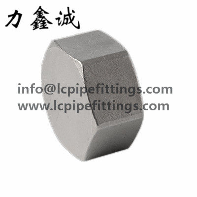 Tampão de aço inoxidável do hexágono (HCB) SS304/SS316 150# 1/4&quot; - 3/8&quot; - 1&quot; - 11/4” npt/bspt parafusaram da carcaça de investimento de China