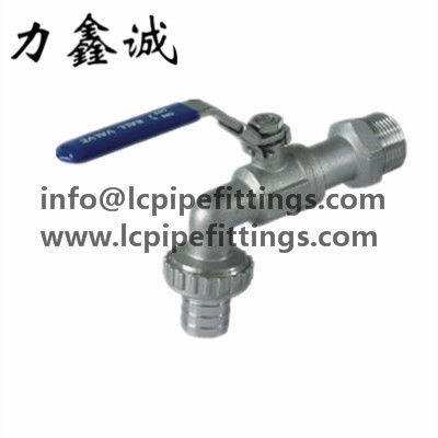 VÁLVULA de aço inoxidável do BIBCOCK do ENCANAMENTO MANUFACTUING CO. de CANGZHOU LIXINCHENG, MATERIAL do LTD SUS304/SUS316